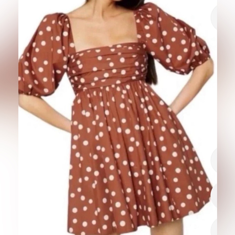 Abercrombie & Fitch Rust Smocked dress